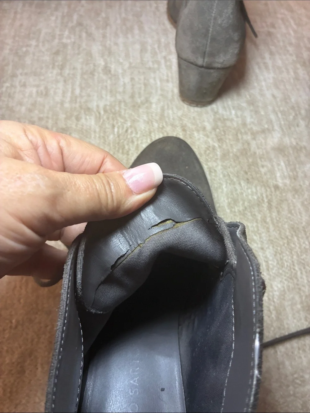 Franco Sarto suede upper